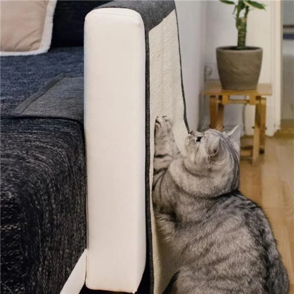 2X Cat Scratch Mats Sofa Protector -Natural Sisal Furniture Protector Scratching